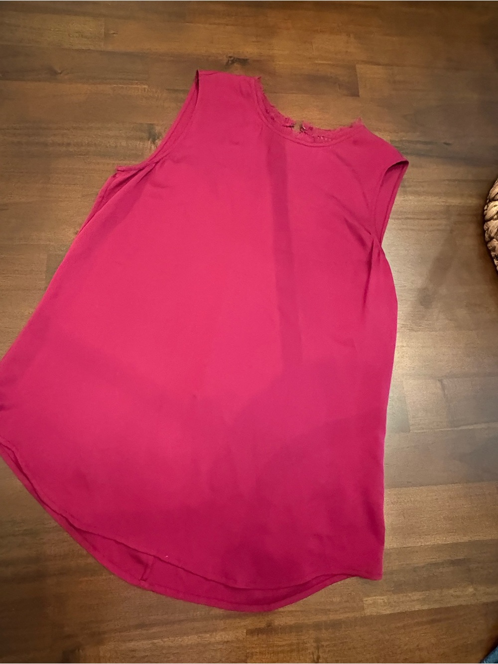 Theory Ruffle-Edge 100% Silk Tank Top Sleeveless Shell Zip Back Sz M